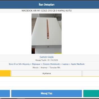 Sahibinden İkinci El MacBook Satışında Güvenlik Sorunları