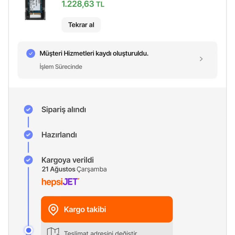 Hepsiburada Teslim Edilmeyen Ürün