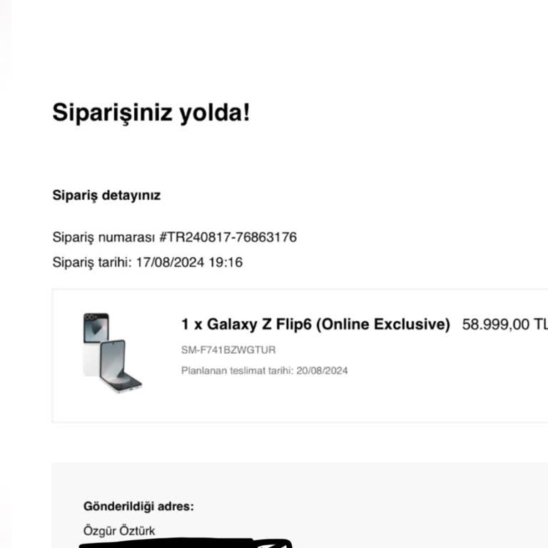 Samsung Uygulaması Cep Telefonu Alışverişinde Fatura Ve Hediye Yok!