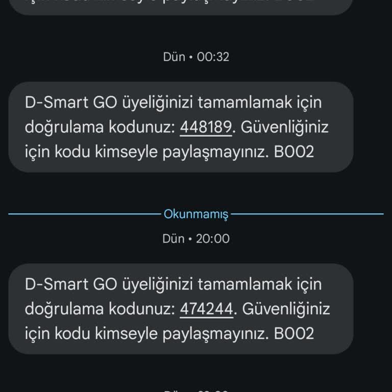 D-Smart Uygulamalara Adıma Kayıt Açmaya Çalışılıyor Numaramdan
