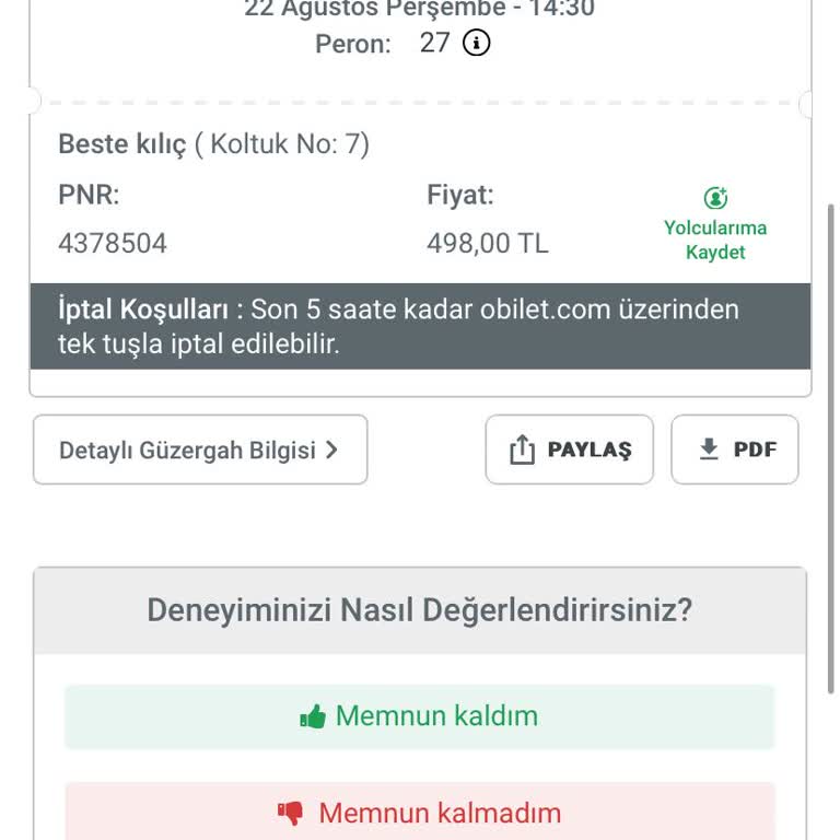 Obilet Ankara-Adana Otobüsünde Gecikme Ve Saygısız Hizmet