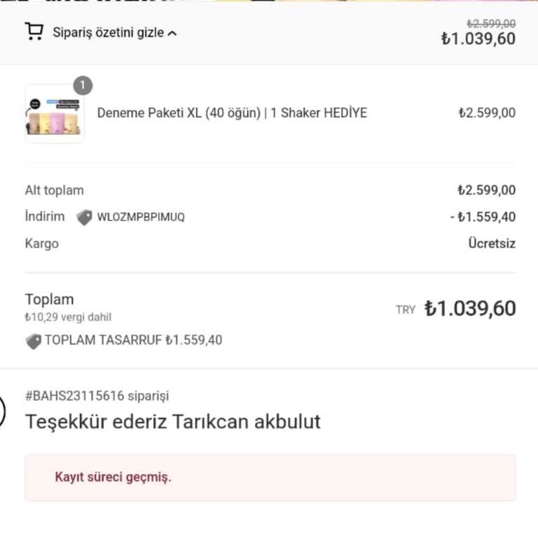 Bahs (Bahsbar) Sipariş Teslimatı Ve Müşteri Hizmetleri Sorunu