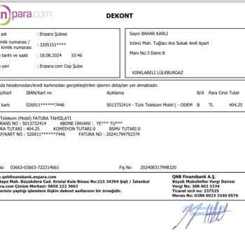 Türk Telekom Mükerrer Ödemenin Tarafıma İade Edilmemesi