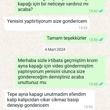 Anadolu Otomotiv Krom Ayna Kapağı Uyumsuzluğu Ve İade Sorunu