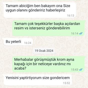 Anadolu Otomotiv Krom Ayna Kapağı Uyumsuzluğu Ve İade Sorunu