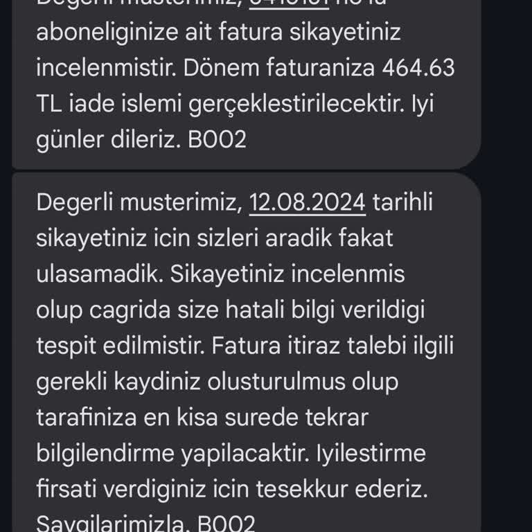Millenicom İade İşlem. Talebi
