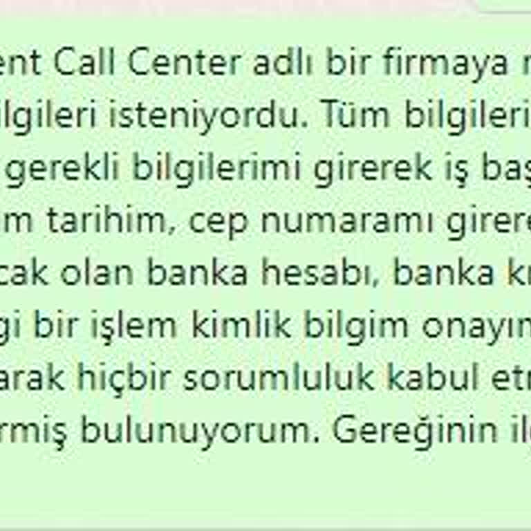 Agent Call Center Call Center Şikayet