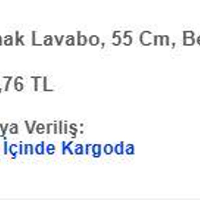 Vitra Lavabo Siparişim 8 Gündür Teslim Edilmedi