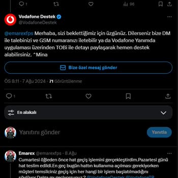 Vodafone ile Yaşadığım Hat Taşıma Sorunları