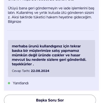 Teknosa Vegas Bilişim Kullanılmış Ürün Gönderip Ücret İadesi Yapmıyor