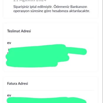 Pazarama'da Sipariş İptali Ve Kupon Sorunu