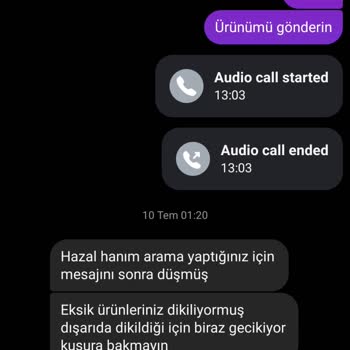 Ladyy Design (Instagram) Eksik Ürün Ve İlgisiz Müşteri Hizmetleri