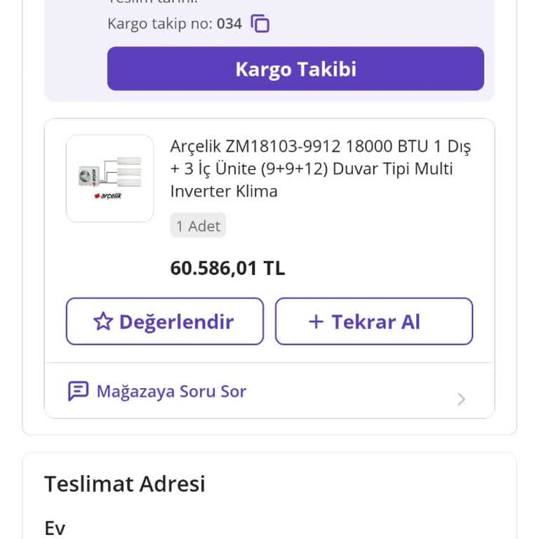 Arçelik Klima Montaj Sorunu ve Servis Eksikliği