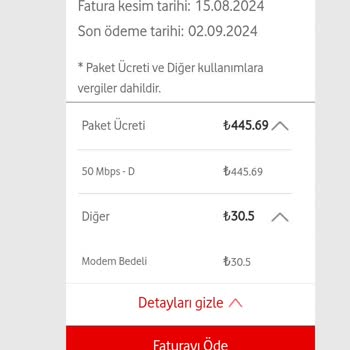 Vodafone Net Faturada Anlaşma Dişi Fazla Fatura Kesiyor.😡