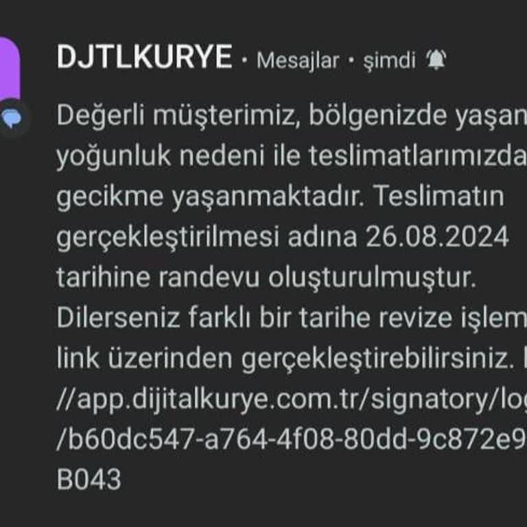 Dijital Kurye Söylenen Tarihte Siparişi Getirmiyor Ve Erteliyor