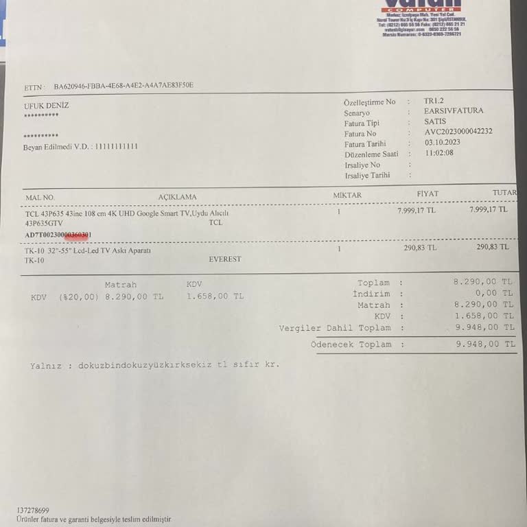 TCL Televizyon TCL Yetkili Servisinden Bilgi Alamıyorum