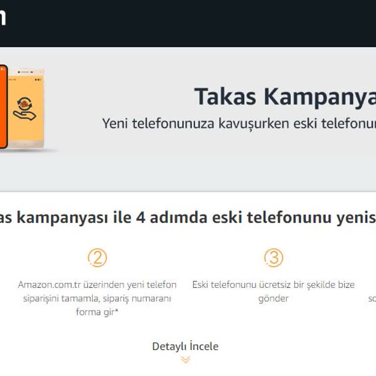 Amazon Cep Telefonu Takas İşlemleri