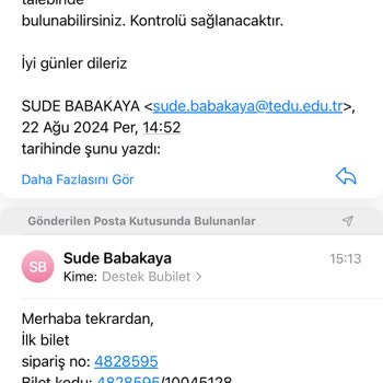 Bubilet Ankara Konser İadesi İçin Kısa Süre