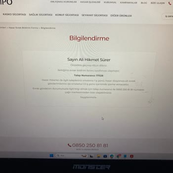 Sompo Sigorta Araç Değer Kaybı Dosyası
