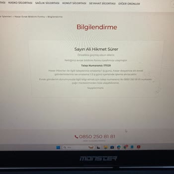 Sompo Sigorta Araç Değer Kaybı Dosyası