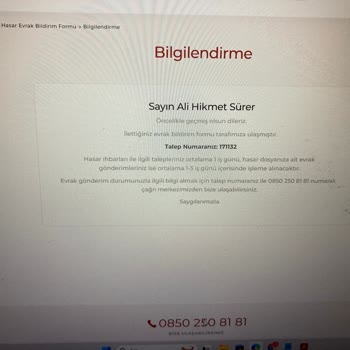 Sompo Sigorta Araç Değer Kaybı Dosyası