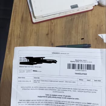 Selin Shoes Sorumsuzluğu Kontrol Etmeden Ürün Gönderme