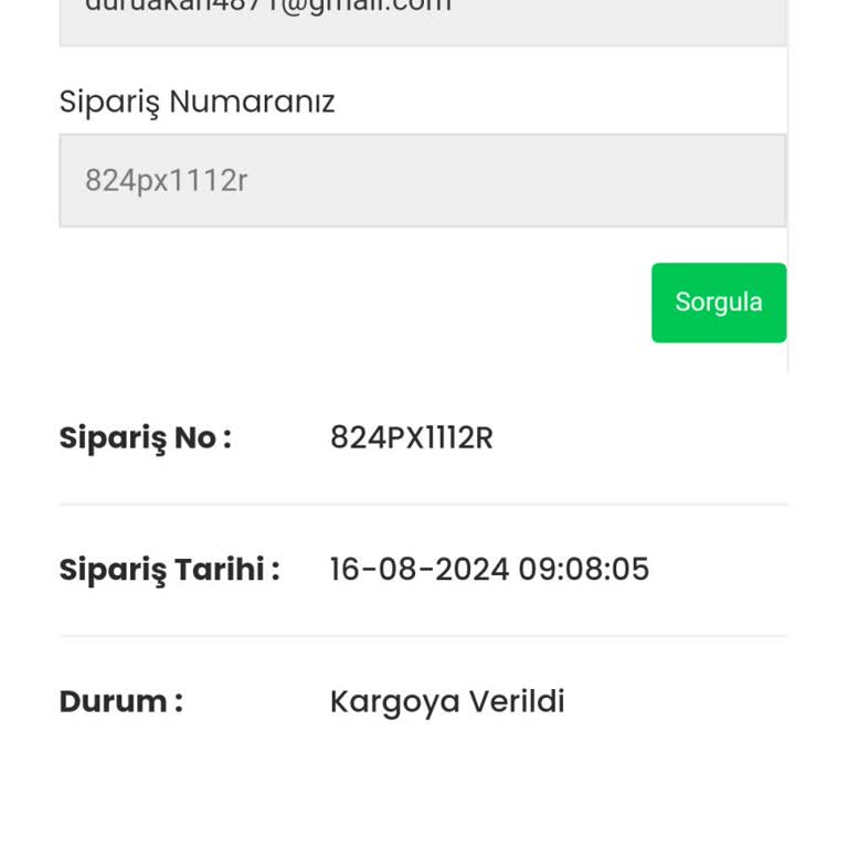Taktikgiyim.com Sipariş Verildikten Sonra Kargoya Verilmeyen Ürünler