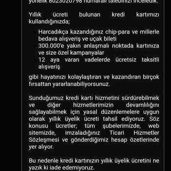 Akbank Yıllık Kart Aidat Ücreti