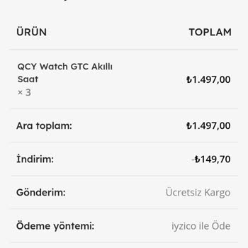 QCY İade Edilmeyen Para Ve Gönderilmeyen Siparişler