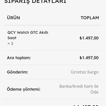 QCY İade Edilmeyen Para Ve Gönderilmeyen Siparişler