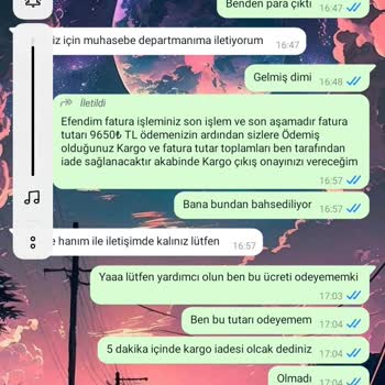 Ozsoylucu Paketleme Özsoylu Şirketinden Şikayetçiyim