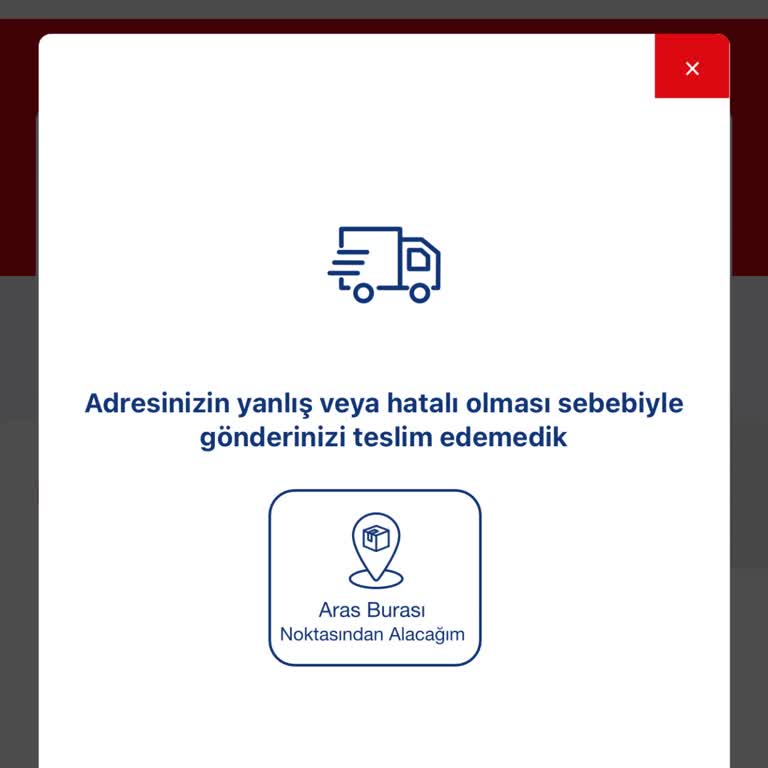 Aras Kargo Yanlış Adres Sorunu