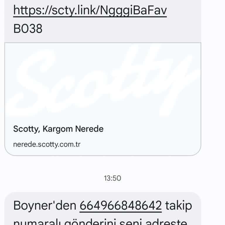 Scotty Adreste Olduğum Halde Adresinde Yoktu Mesajı Attı. Paket Gelmedi