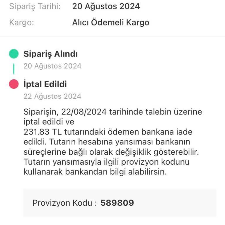 Tosla İade Param Hesabıma Gerçekleştirilmedi