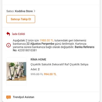 Trendyol Ürün İadesi Ve Fiyat Farkı Mağduriyeti