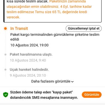 MNG Kargo Temu Ve MNG Mağduriyet
