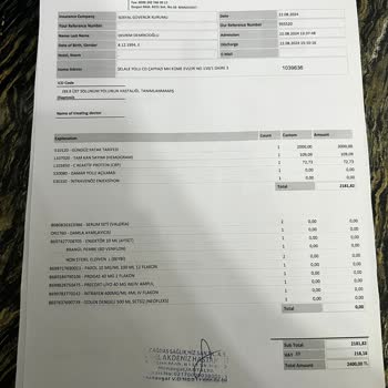 Özel Akdeniz Hastanesi Hastane Hizmetlerinde Beklenmedik Ücretler Ve Yanıltıcı Bilgilendirme