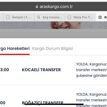 Aras Kargo Gölcük Şube Kargoyu Teslim Etmedi