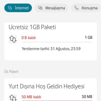 Vodafone Tarife Değişikliği ve Sınırsız Paket Sorunu