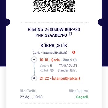 TCDD 19:18 Çorlu- İstanbul Treni 2 Saat Gecikmeli Gelmesi