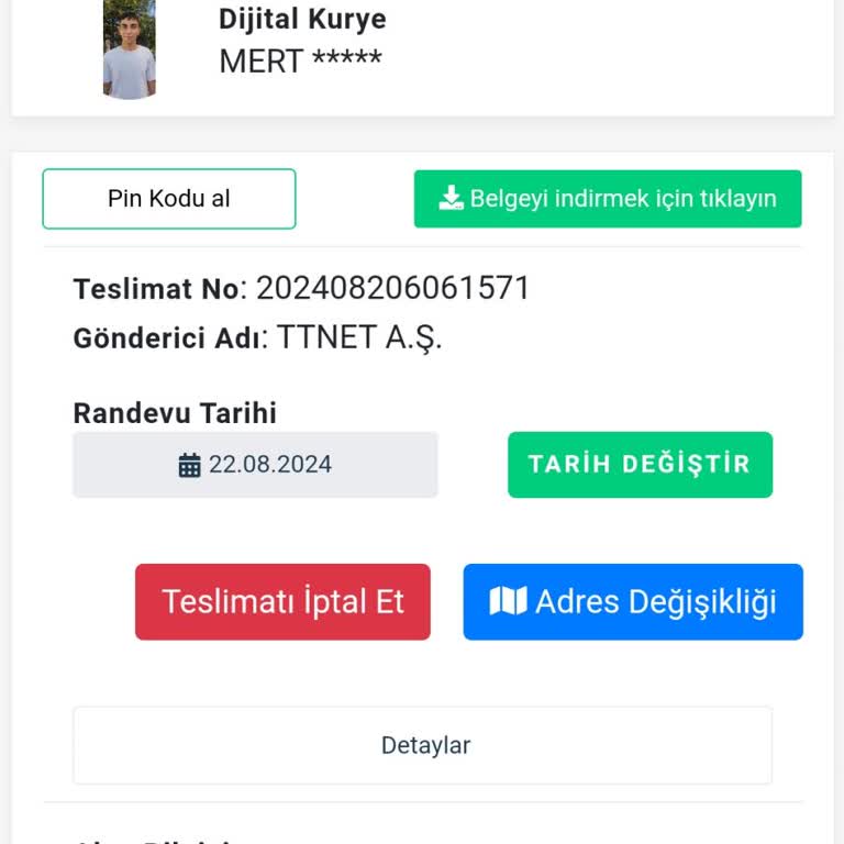 Dijital Kuryeye Ulaşamıyorum Ve Gelmiyor.