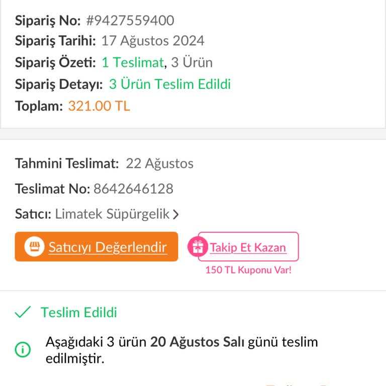 Trendyol Gönderemediği Ürünü İptal Etmiyor