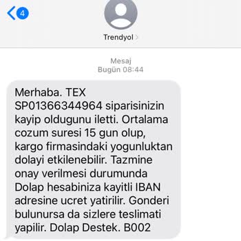 Trendyol Ekspress Kargo Kaybetmesi