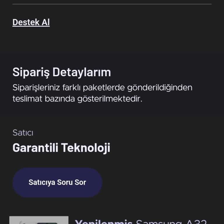 Garantili Teknoloji İletişim Hizmetleri Hatalı Ürün Gönderimi İçin Teşekkürler! Garantili Cep
