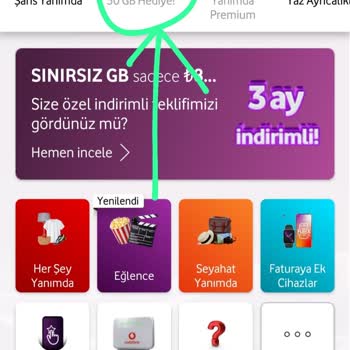 Vodafone Yanımda Uygulamasında Hediye İnternet Ayrımcılığı