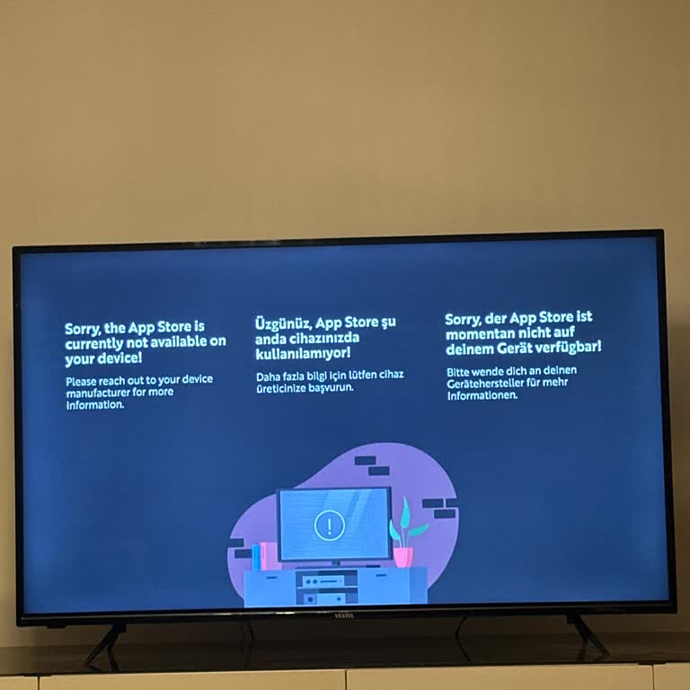 Vestel TV Pişmanlık App Store Sorunları Yazılımsal Sorunlar