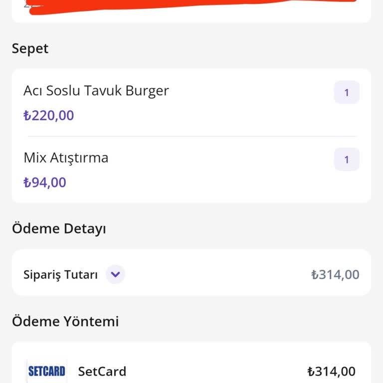 Ercan Burger Getir Siparişim İki Saatte Teslim Edilmedi