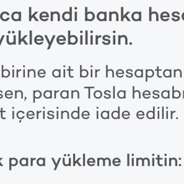 Tosla Para Gönderme Sorunu