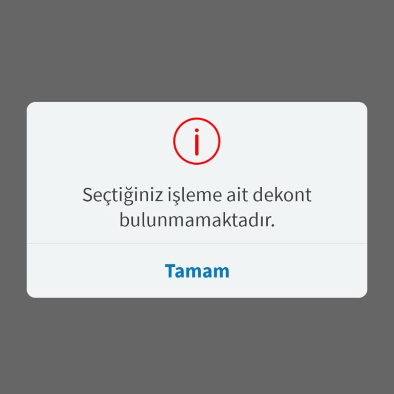 Halkbank Mobilde Dekontlar Görüntülenmiyor