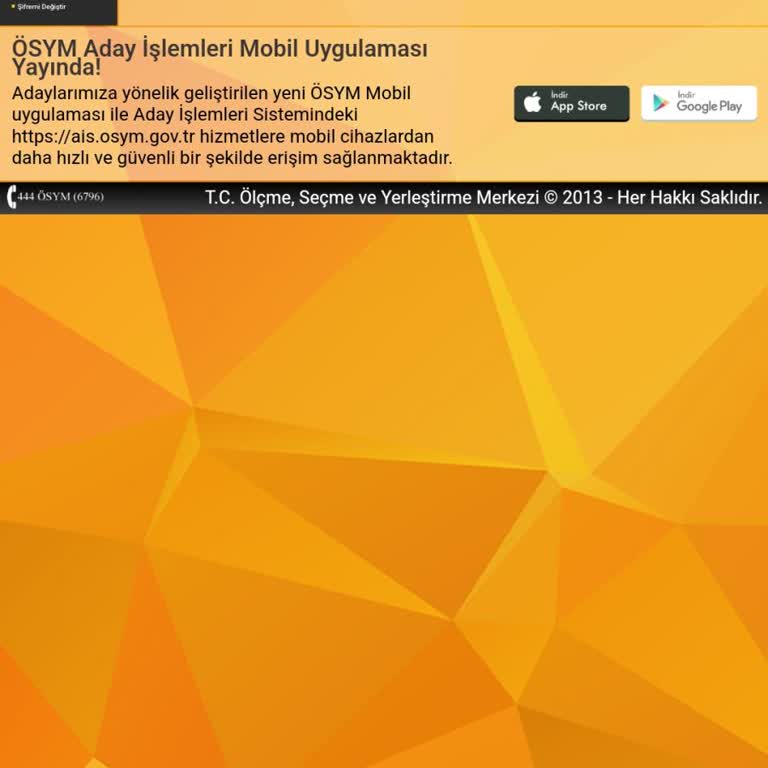 ÖSYM KPSS Ön Lisans Başvuru Sorunu